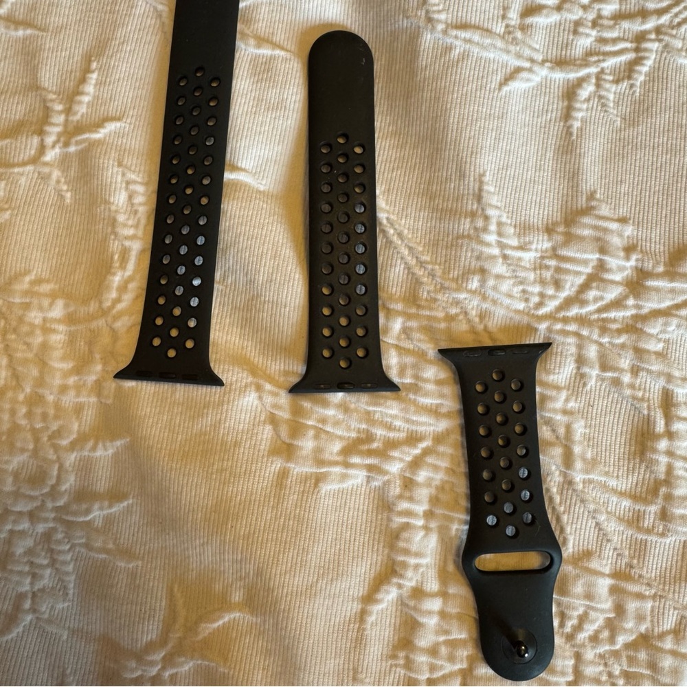 Black Apple Watch Silicone Band